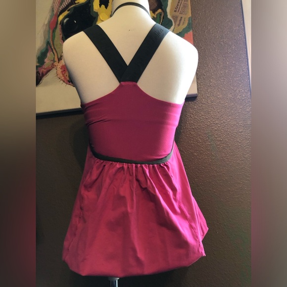 Lululemon awareness pink and grey bubble tank top with built in bra size 4 - Picture 3 of 6